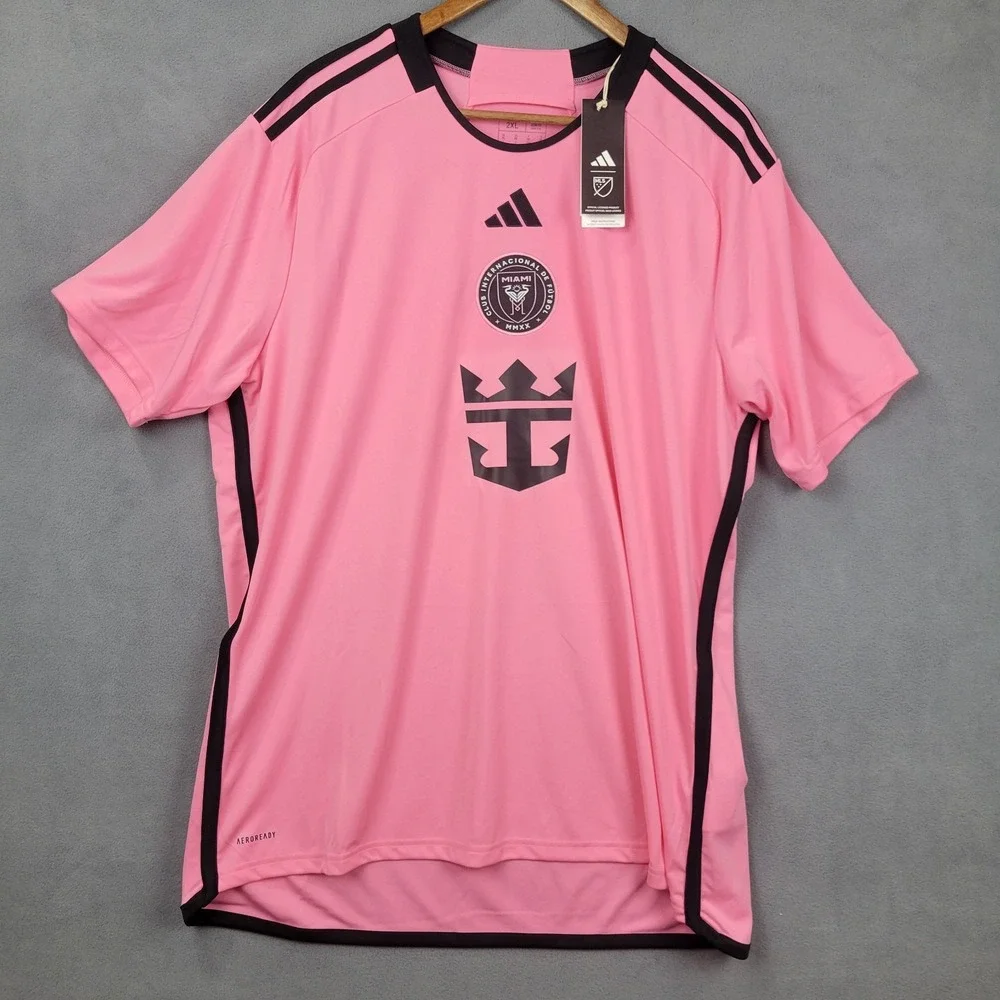 NEW‎ LIONEL MESSI ADIDAS $130 JERSEY 2XL 2024/2025 MIAMI PINK HOME MENS MLS